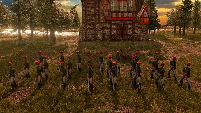 AoE III DE Russian Counter Jaeger at sunrise