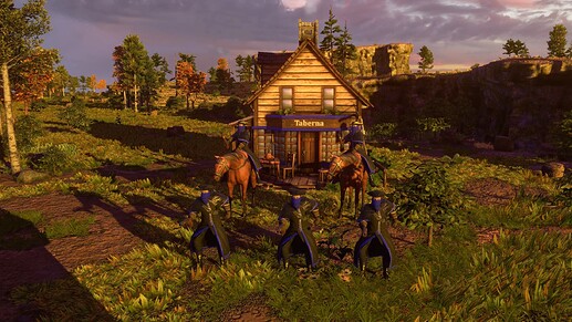 AoE III DE Highwayman at sunset