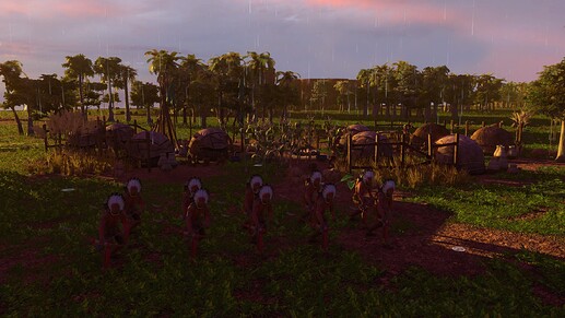 AoE III DE Tupi Blackwood Archer at sunset