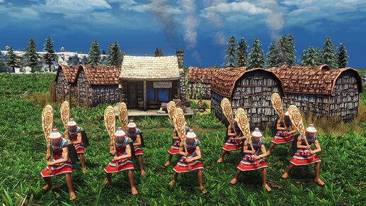 AoE III DE Nootka Clubman during the day