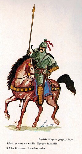 Sassanian Persian Armored Savaran Soldier