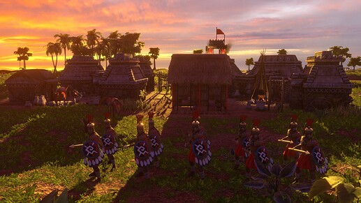AoE III DE Maya Holcan Javelineer at sunset
