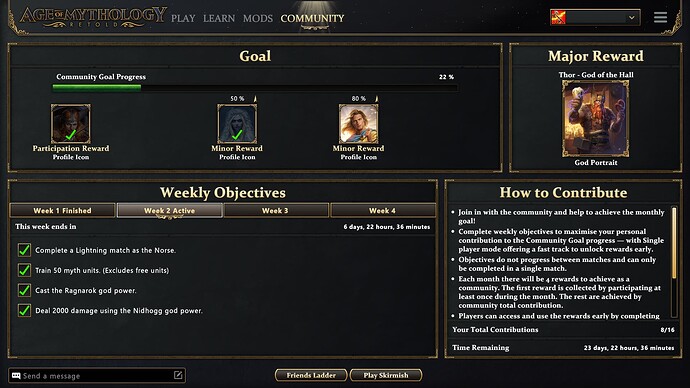 AoMR Thor God of the Hall community event week 2