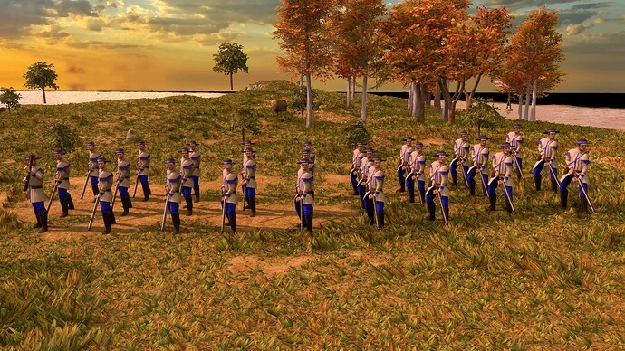 AoE III DE United States Sharpshooter at sunrise