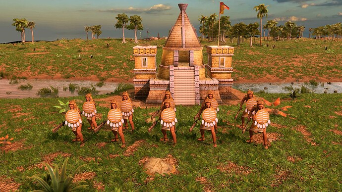AoE III DE Aztecs Jaguar Prowl Knight at sunrise