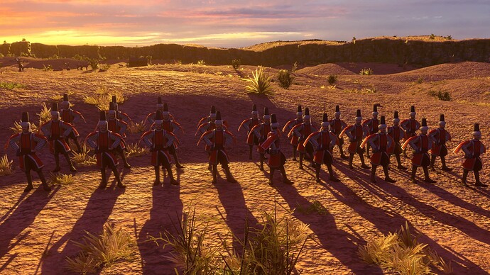AoE III DE Ottoman Veteran Humbaraci at sunset