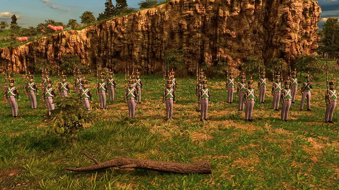 AoE III DE Mexicans Imperial Soldado at sunrise