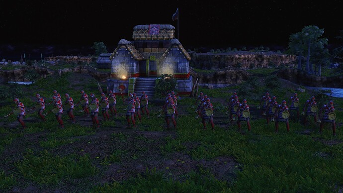 AoE III DE Inca Legendary Chimu Runner at during the night