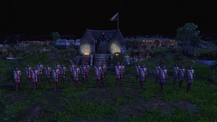 AoE III DE Inca Jungle Bowman during the night