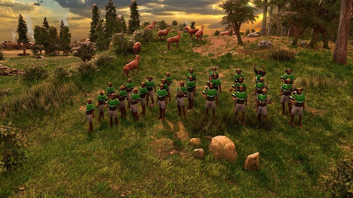 AoE III DE Mexicans Insurgente at sunrise