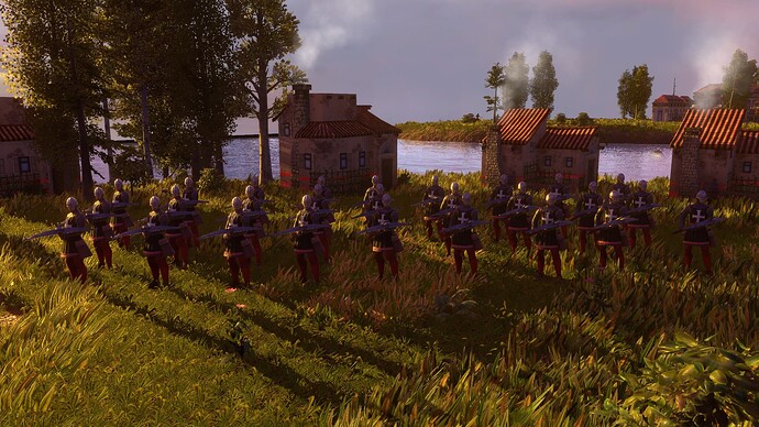 AoE III DE Maltese Arbalester at sunset