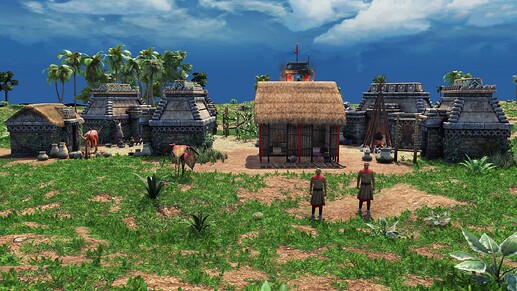 AoE III DE Maya Healer during the day