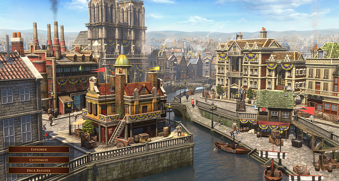 AoE III DE Paris during the day