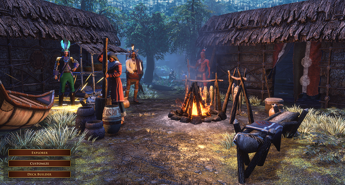 AoE III DE Caughnawaga on a Moonlit Night