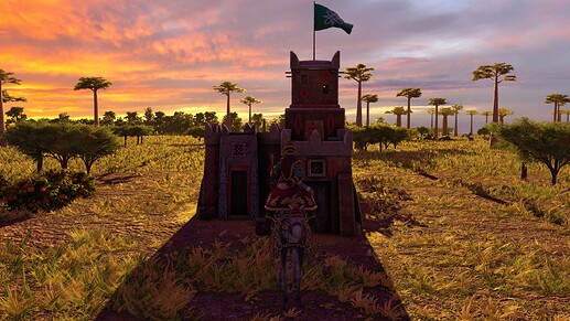 AoE III DE Hausa Prince at sunset