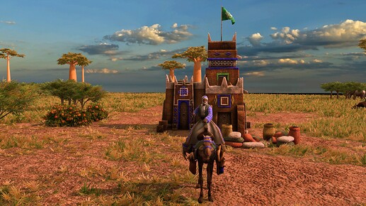 AoE III DE Usman dan Fodio at sunrise