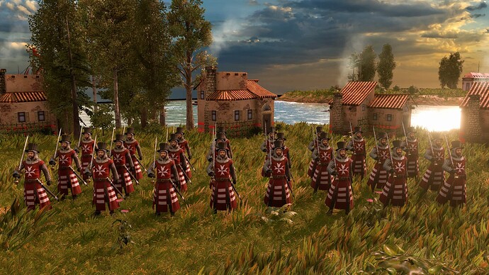 AoE III DE Maltese Veteran Dignitaries Hospitaller at sunrise