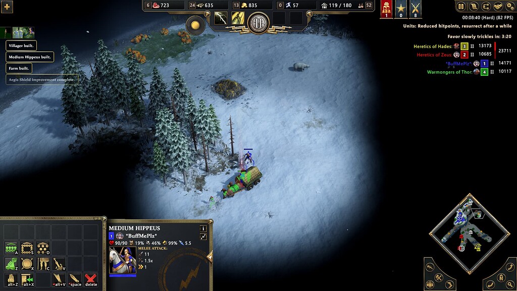 Freyr's chosen few AOG for Egyptian,Menu little change,AI behaviour ...