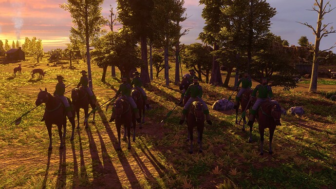 AoE III DE Mexicans Veteran Chinaco at sunset
