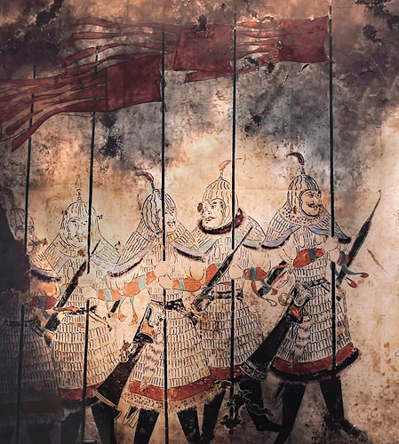 Soldiers_of_the_Guard_of_Honour.Tomb_of_Princess_Changle(长乐公主墓),_Zhao_Mausoleum,_Shaanxi_province._Tang_Zhenguan_year_17,_ie_644_CE