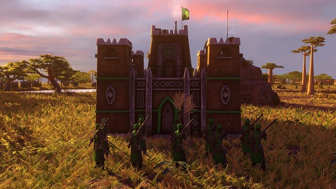 AoE III DE Hausa Maigadi at sunset