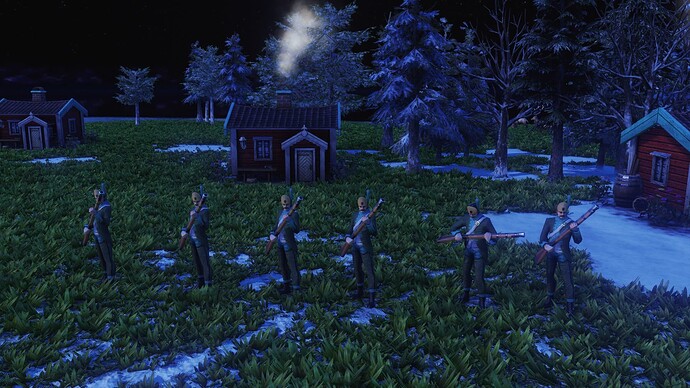 AoE III DE Swedes Savolax Jaeger during the night