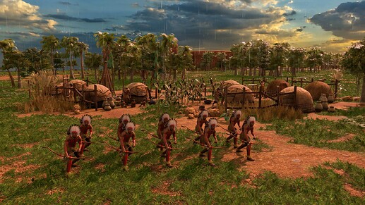 AoE III DE Tupi Blackwood Archer at sunrise