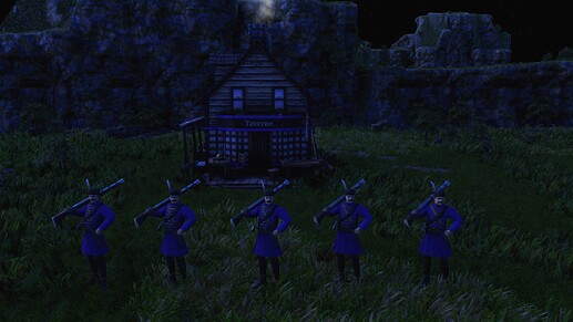 AoE III DE Hajduk during the night