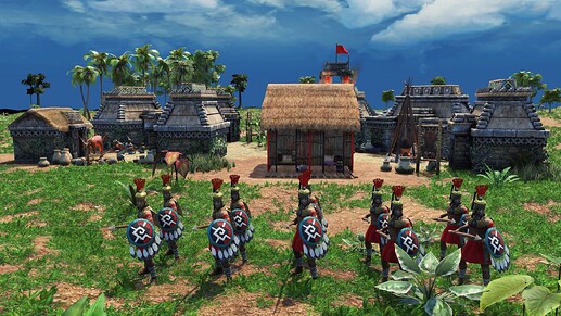AoE III DE Maya Holcan Javelineer during the day