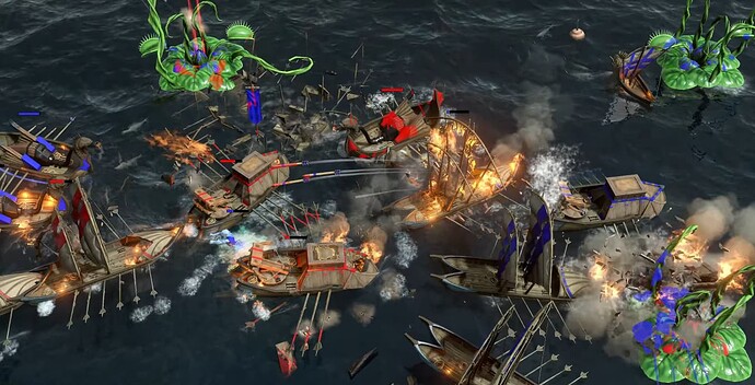 Age of Mythology Retold Atlantean naval battle