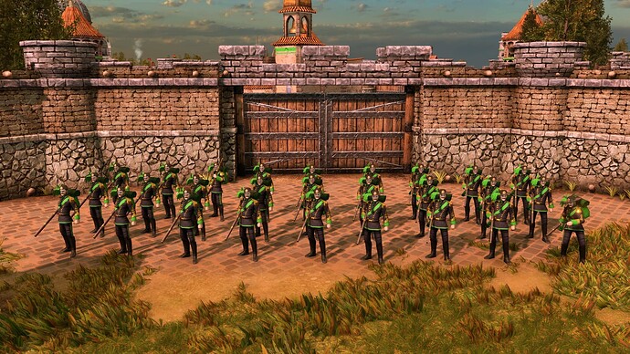 AoE III DE Italians Imperial Bersagliere at sunrise