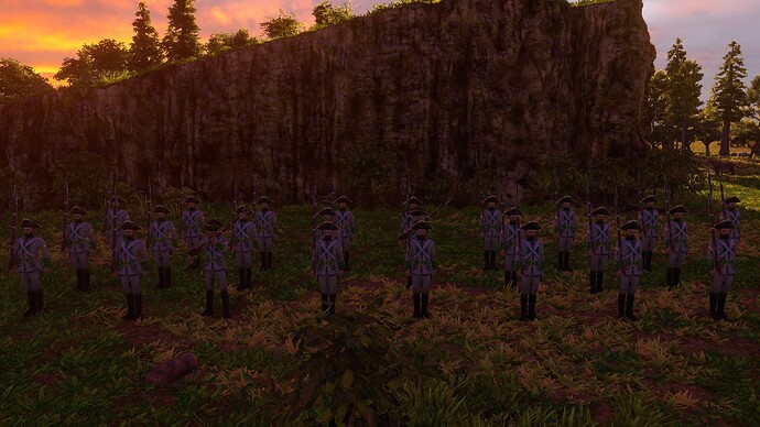 AoE III DE Mexicans Veteran Soldado at sunset