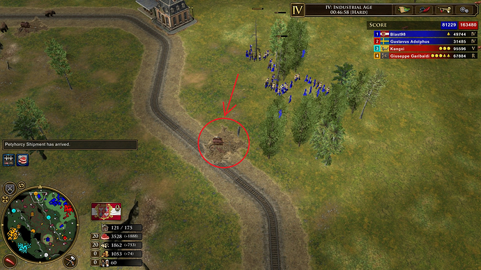 Treasure on trade route