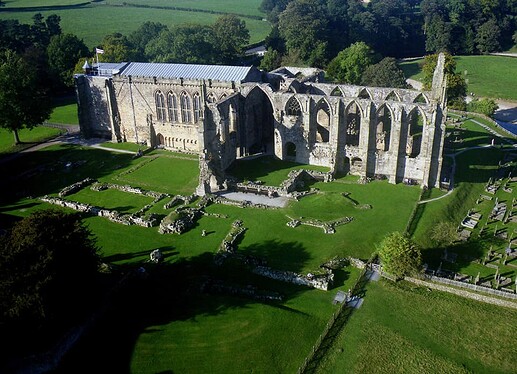 Ruins of monasteries destroyed by the English