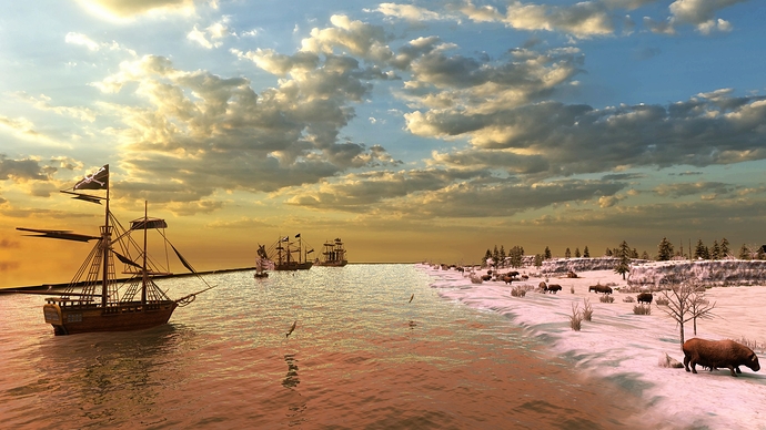 AoE III DE Labrador at sunrise