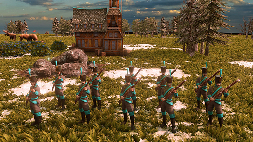 AoE III DE Karelian Jaeger at sunrise