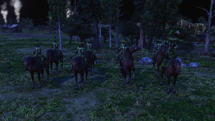 AoE III DE Mexicans Imperial Charro during the night