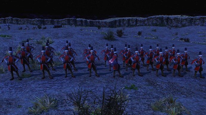 AoE III DE Ottoman Veteran Humbaraci during the night