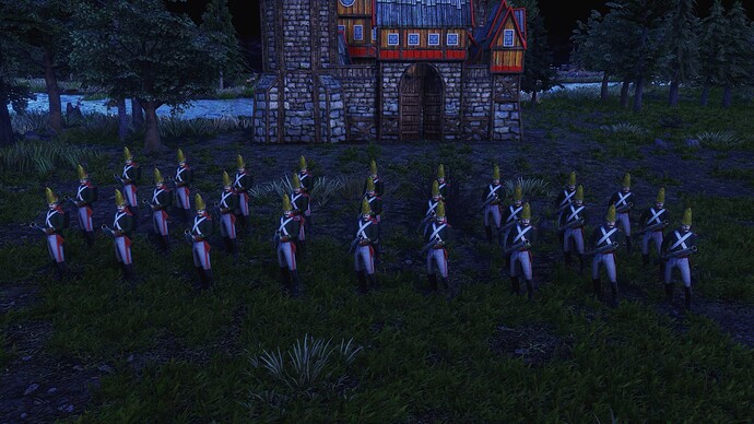 AoE III DE Russian Grenade Launcher Pavlov Grenadier during the night