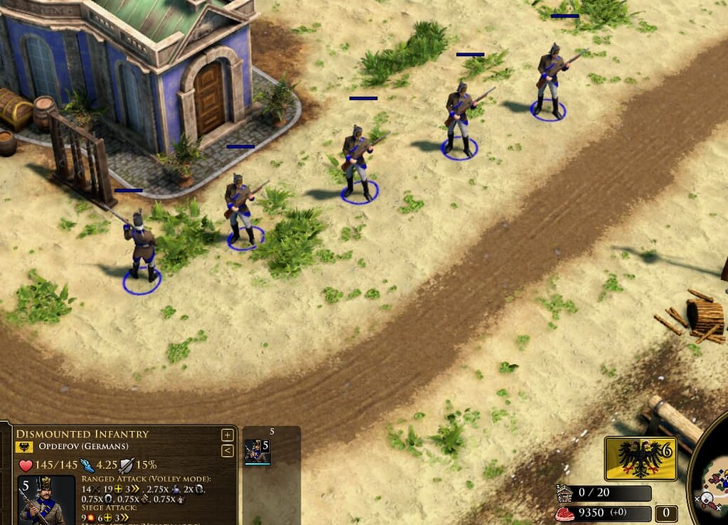 Dismounting Habsburg mounted infantry removes population cost III