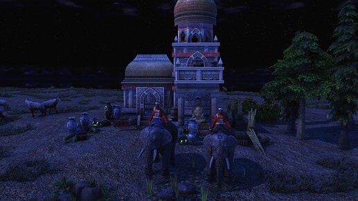 AoE III DE Nanib Sahir during the night