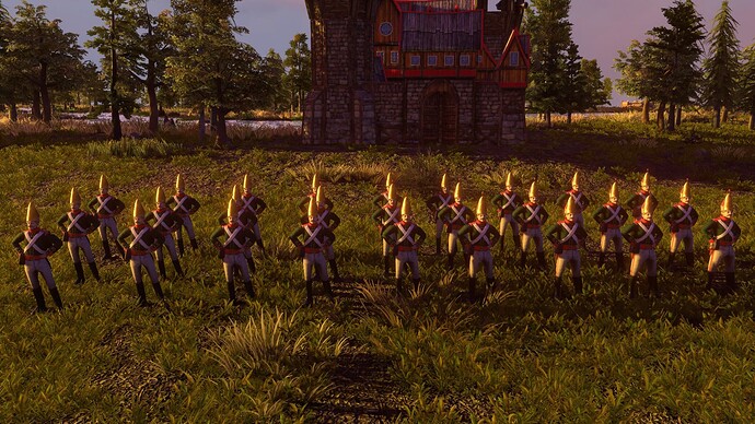AoE III DE Russian Pavlov Grenadier at sunset