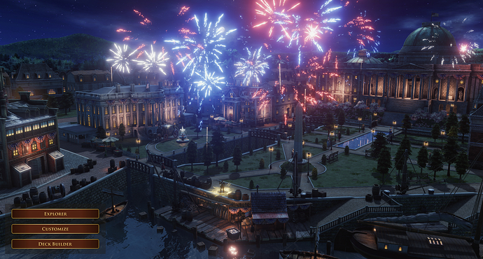 AoE III DE USA Home City Fireworks IV
