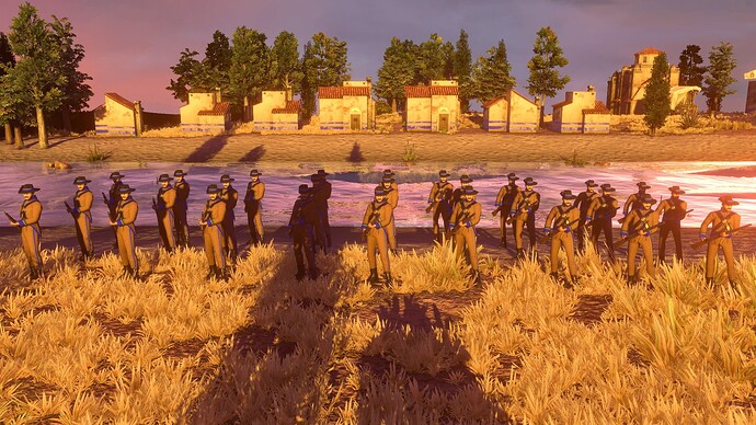AoE III DE Portuguese Ordinance Rifleman at sunset