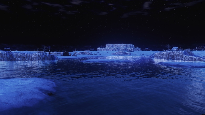 AoE III DE Svalbard during the night