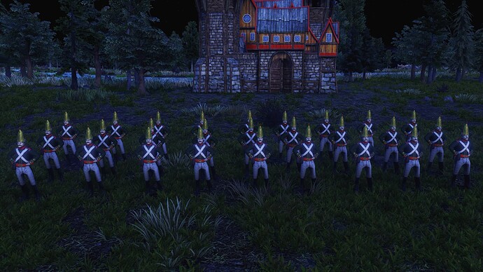 AoE III DE Russian Pavlov Grenadier during the night
