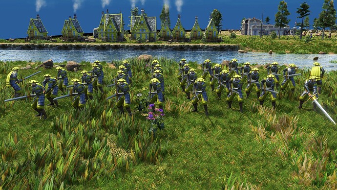AoE III DE German Guard Doppelsoldner during the day