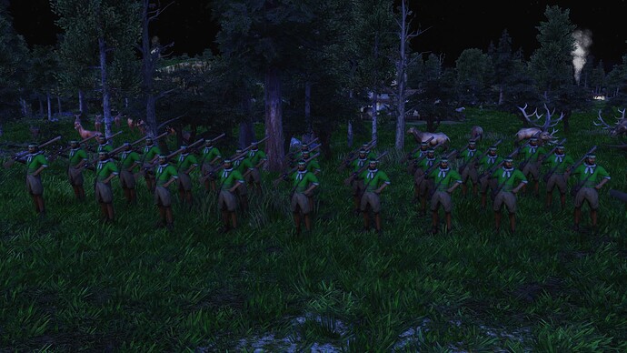 AoE III DE Mexicans Salteador during the night