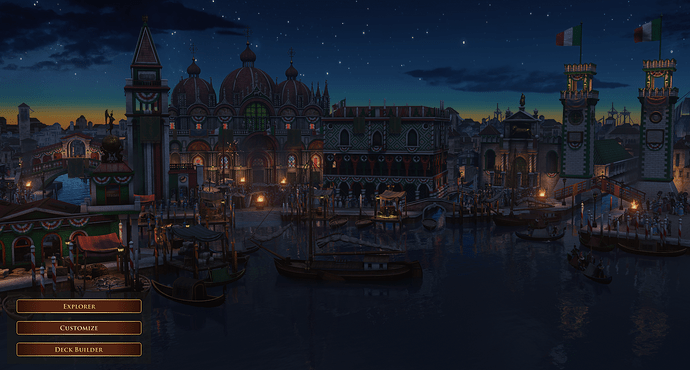 AoE III DE Venice during the night