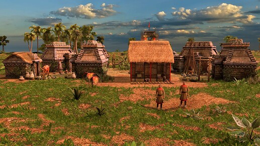 AoE III DE Maya Healer at sunrise